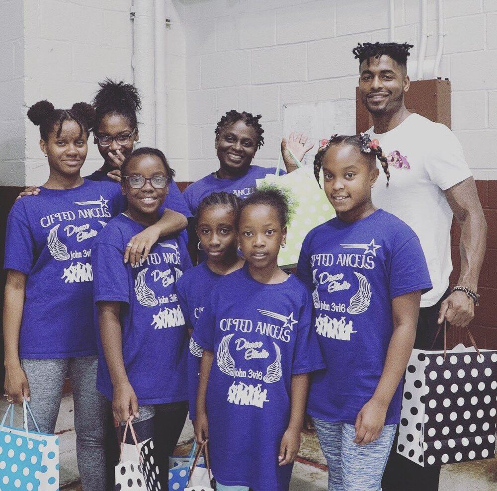 Brian Mays supporting a youth dance studio