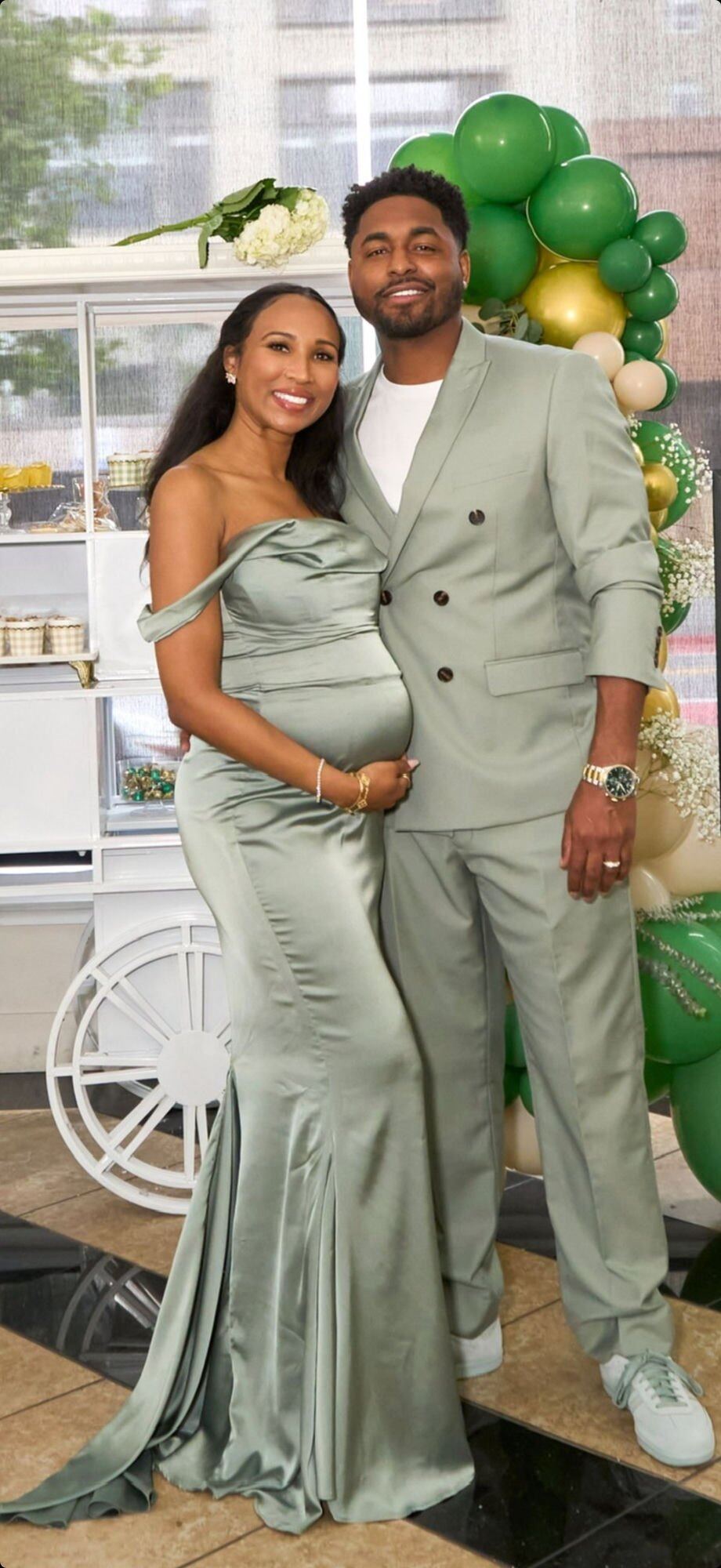 Brian Mays and his wife, expecting