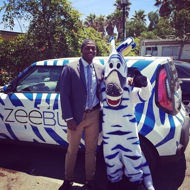 Brian Mays with the ZeeBlu team in Santa Barbara
