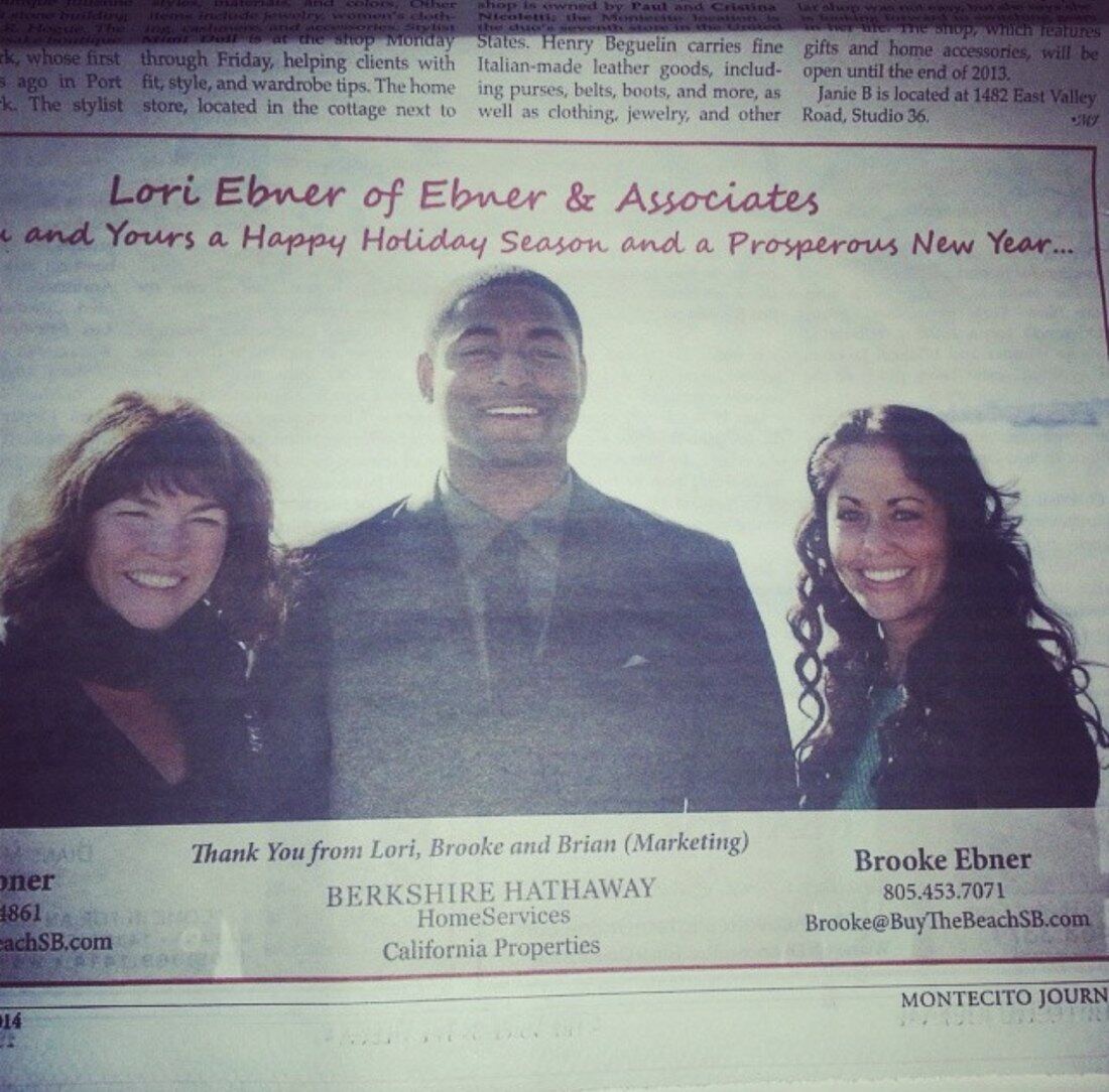 Brian Mays with Ebner & Associates, Berkshire Hathaway, in the Montecito Journal